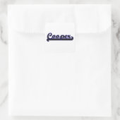 Cooper Classic Job Design Vierkante Sticker (Tas)