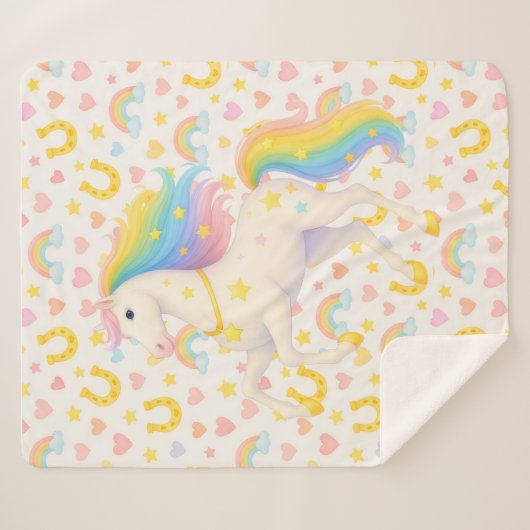 Cooper & Cody Best-Friend Horses Fleece Throw  (Voorkant (horizontaal))