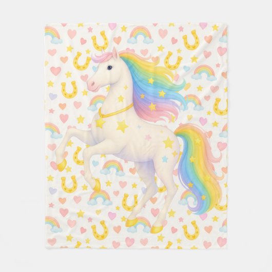 Cooper & Cody Best-Friend Horses Fleece Throw (Voorkant)