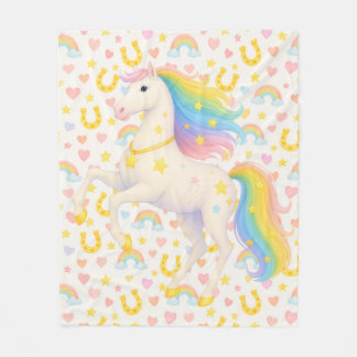 Cooper & Cody Best-Friend Horses Fleece Throw Deken