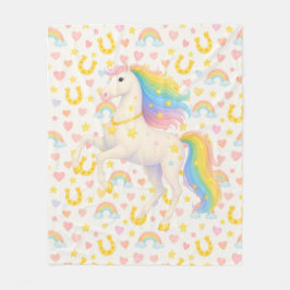 Cooper & Cody Best-Friend Horses Fleece Throw  Deken