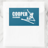 Cooper Colorado Skier Rechthoekige Sticker (Tas)