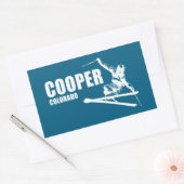 Cooper Colorado Skier Rechthoekige Sticker (Envelop)