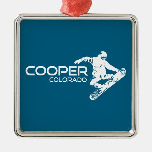 Cooper Colorado Snowboarder Metalen Ornament (Voorkant)