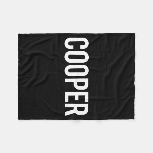 Cooper - Cool New Funny Name Fan Gift Tee  Fleece Deken (Voorkant (Horizontaal))