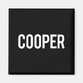 Cooper - Cool New Funny Name Fan Gift Tee  Magneet (Voorkant)