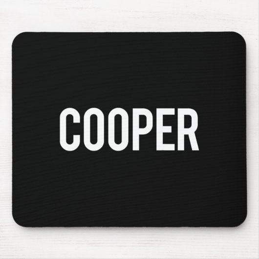 Cooper - Cool New Funny Name Fan Gift Tee  Muismat (Voorkant)