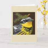 Cooper de magnolia warbler kaart (Gele Bloem)