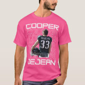 Cooper Dejean 33 Phil Football Cartoon KFCD002 T-shirt (Voorkant)