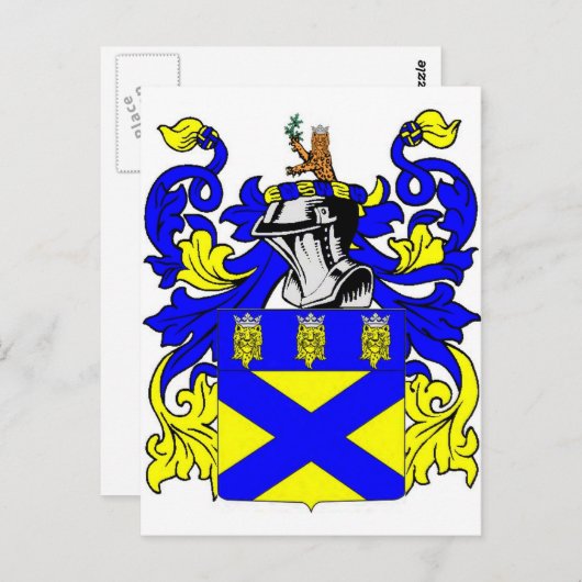 Cooper (Engels) wapenschild Briefkaart (Voorkant / Achterkant)