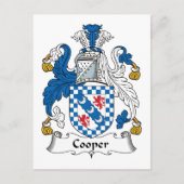 Cooper Family Crest Briefkaart (Voorkant)