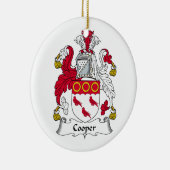 Cooper Family Crest Keramisch Ornament (Rechts)