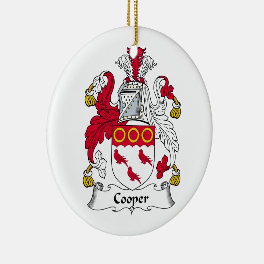 Cooper Family Crest Keramisch Ornament (Rechts)