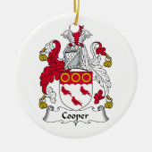 Cooper Family Crest Keramisch Ornament (Voorkant)