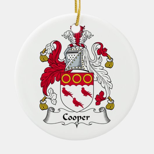 Cooper Family Crest Keramisch Ornament (Voorkant)