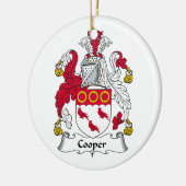 Cooper Family Crest Keramisch Ornament (Links)