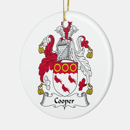 Cooper Family Crest Keramisch Ornament (Links)
