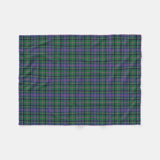 Cooper Family Tartan Pset Pattern Fleece Deken (Voorkant (Horizontaal))