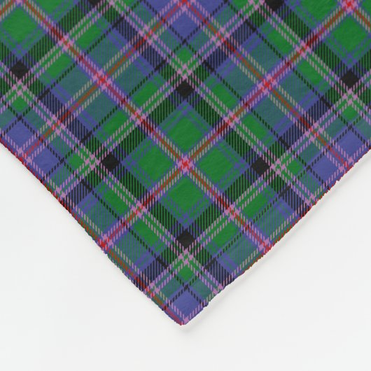 Cooper Family Tartan Pset Pattern Fleece Deken (Hoek)
