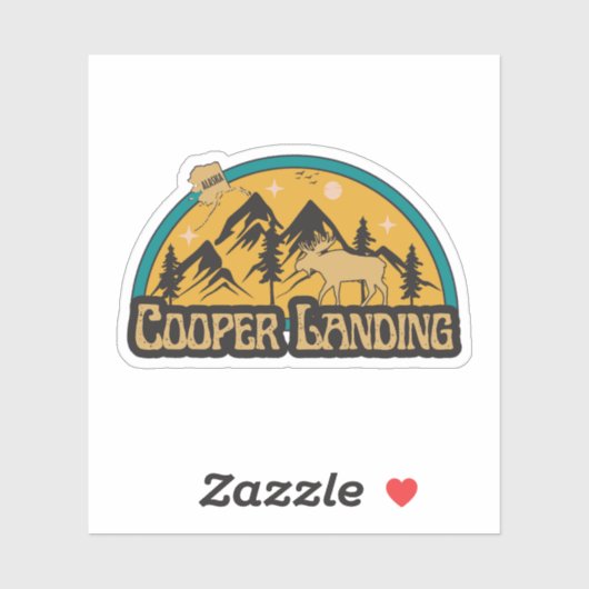 Cooper Landing, Alaska Sticker (Vel)