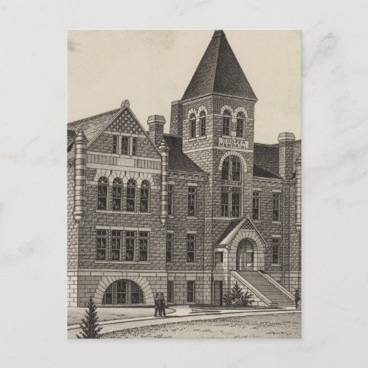 Cooper Memorial College, Sterling, Kansas Briefkaart (Voorkant)