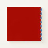 Cooper naam betekenis crest rood blauw notitieboek (Achterkant)