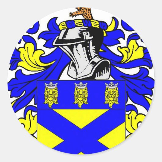 Cooper (Nederlands) Wapen Ronde Sticker (Voorkant)