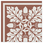 Cooper Red Acorn en Leaf Tegel Design Stof (Close Up)