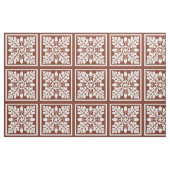 Cooper Red Acorn en Leaf Tegel Design Stof (Fat Quarter)