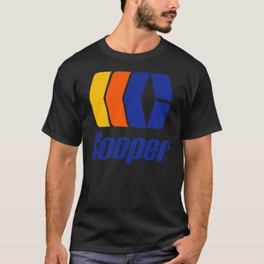 Cooper Retro Ice Hockey Logo 3 Essential T-Shirt (Voorkant)