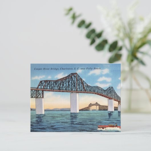 Cooper River Bridge, Charleston, South Carolina Briefkaart (Staand voorkant)