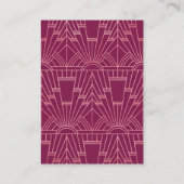 Cooper Roos Great Gatsby 1920s Wedding Informatiekaartje (Achterkant)