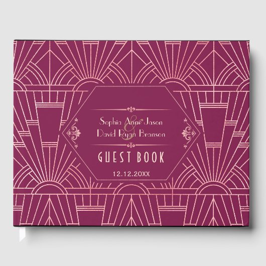 Cooper Roos Great Gatsby 1920s Wedding Planner Gastenboek (Voorkant)