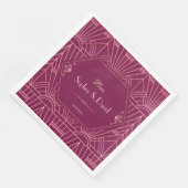 Cooper Roos Great Gatsby 1920s Wedding Servet (Hoek)