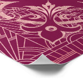 Cooper Roos Great Gatsby 20s bruiloft welkom teken Poster (Hoek)