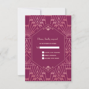  Cooper Roos Great Gatsby 20s Wedding RSVP