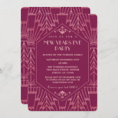 Cooper Roos Great Gatsby New Year Party 1920 Kaart (Voorkant / Achterkant)