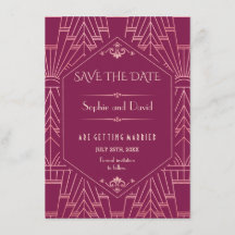 Cooper Rose Great Gatsby 1920 Save The Date