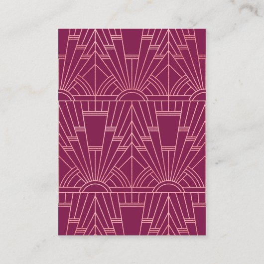 Cooper Rose Great Gatsby Jaren 20 Huwelijk Informatiekaartje (Achterkant)