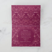 Cooper Rose Great Gatsby Trouwfeest jaren 20 Kaart (Binnen)