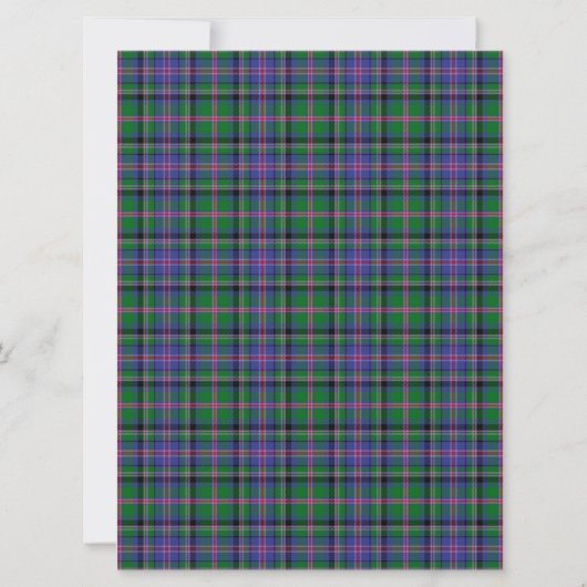 Cooper Scottish Wedding Invitation Kaart (Achterkant)
