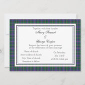 Cooper Scottish Wedding Invitation Kaart (Voorkant)