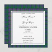 Cooper Scottish Wedding Square Invitation Kaart (Voorkant / Achterkant)