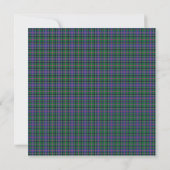 Cooper Scottish Wedding Square Invitation Kaart (Achterkant)