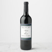Cooper Scottish Wedding Wine Label Wijn Etiket (Voorkant)