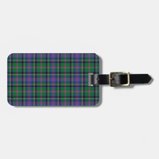 Cooper Tartan Pattern Bagagelabel (Voorkant horizontaal)