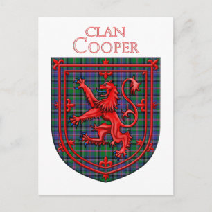Cooper Tartan Scottish Play Lion Rampant Briefkaart