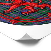 Cooper Tartan Scottish Play Lion Rampant Poster (Hoek)