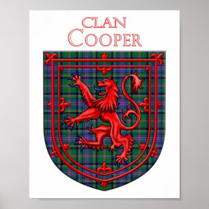 Cooper Tartan Scottish Play Lion Rampant Poster