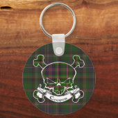 Cooper Tartan Skull Keyring Sleutelhanger (Voorkant)